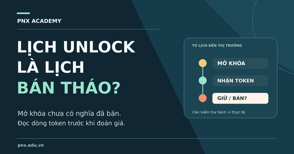 Lịch unlock token là gì? Mở khóa có phải bán tháo?